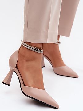 Pantofi dcu toc gros Step in style  