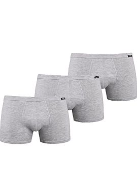 Completă Teyli  Un set de boxeri pentru bărbați de culoare gri. Pachetul de 3 este popular printre cumpărători, deoarece garantează un preț mult mai m