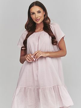 Rochie de zi Makadamia  Rochia de damă lejeră este o combinație perfectă între confort, stil feminin și delicatețe subtilă. Realizată dintr-un material del