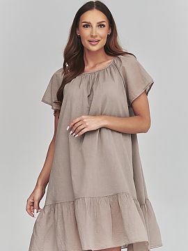 Rochie de zi Makadamia  Rochia de damă lejeră este o combinație perfectă între confort, stil feminin și ușurință subtilă. Realizată dintr-un material del