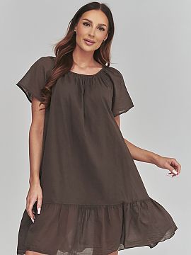 Rochie de zi Makadamia  Rochia de damă lejeră este o combinație perfectă de confort, stil feminin și subtilitate. Realizată dintr-un material delicat și resp