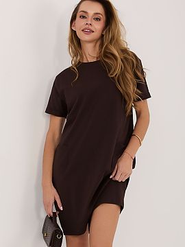 Rochie de zi Rue Paris  Rochie sport comodă cu o croială simplă, creată pentru utilizare zilnică în zilele calde de vară. Designul minimalist și neted îi c