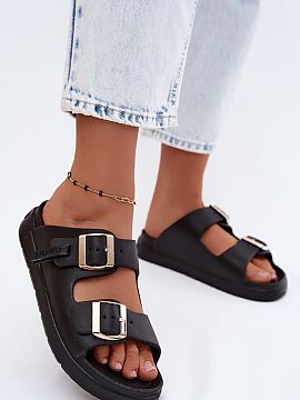 Papuci cu platformă Step in style  Șlapii pentru femei de la marca D.Franklin sunt o propunere ideală pentru vară pentru femeile care apreciază confortul și stilul modern