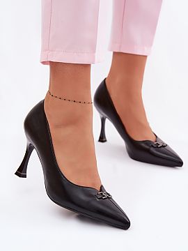 Pantofi cu toc subţire (stiletto) Step in style  Toţi ciorapii de damă de la Vinceza reprezintă o propunere elegantă pentru ocazii speciale şi festive. Tăierea clasică combinată cu 