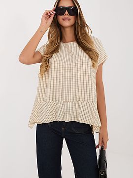 Bluză Italy Moda  Bluza damă în carouri este o propunere comodă și stilată pentru ziua de zi, ideală pentru ținutele casual. Realizată dintr-o amestec