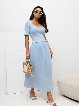 Rochie de zi Italy Moda  Rochie de vară pentru femei cu croială cloș este o combinație perfectă între confort și stil feminin, ideală pentru ținutele de zi 