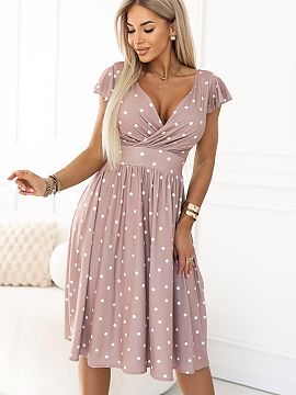Rochie de zi Numoco  Cauti o rochie care sa fie potrivita pentru ocaziile de familie si intalniri in zilele mai calduroase, si in acelasi timp sa arate ingrijit 