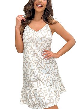 Cămaşă de noapte Donna  Camasa de noapte de dama Adore inimioara este o propunere usoara si feminina, care imbina confortul natural cu stilul romantic si subtil. Re