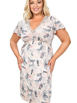 Cămașă de noapte Plus Size Donna  Cămașa de noapte Goya este o propunere elegantă și extrem de confortabilă pentru femei care apreciază combinația stilului feminin cu 