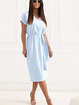 Rochie de zi Rue Paris  Rochie casual de vară cu croială simplă, care se potrivește perfect atât pentru ziua de zi, cât și pentru muncă. Realizată dintr-o 