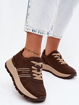 Pantofi de sport Step in style  Sneakerii pentru femei de la marca Big Star sunt o propunere la modă și confortabilă pentru zi cu zi. Realizate din piele eco, acestea ar