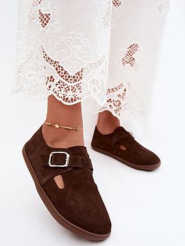 Pantofi Step in style  Pantofii dama în stil clogs, realizati din ecosuede, reprezintă o propunere stilată pentru femeile care apreciază confortul și aspectul