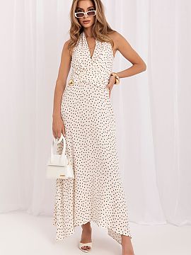 Rochie de zi Italy Moda  Rochie de vară elegantă și extrem de feminină, cu lungime maxi, care se potrivește perfect atât pentru ziua de zi, cât și pentru oca