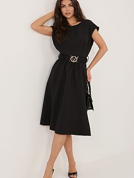 Rochie de zi Italy Moda  Rochie midi elegantă și versatilă, care se potrivește perfect atât pentru ziua de zi, la locul de muncă, cât și pentru întâlniri m