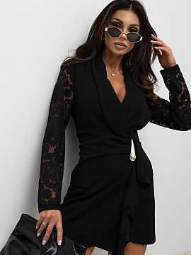 Rochie elegantă Italy Moda  Rochie mini elegantă creată pentru femei care apreciază eleganța, clasa și detalii deosebite. Croiala simplă subliniază frumos siluet
