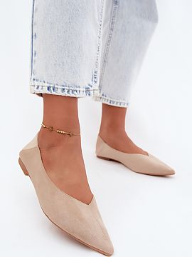 Balerini Step in style  Balerinii de damă din imitație de catifea sunt o propunere elegantă și stilată pentru femeile care apreciază modelele clasice într-o 