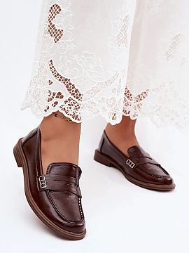 Mocasini Step in style  Mocasini pentru femei din imitație de piele sunt o propunere clasică și elegantă, care nu iese niciodată din modă. Croiala atemporală