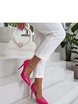 Pantofi cu toc subţire (stiletto) Solea  Pantofii cu toc stilosi de culoare fuchsia sunt o propunere ideala pentru femeile care doresc sa adauge eleganta si caracter tinutelor lor. 