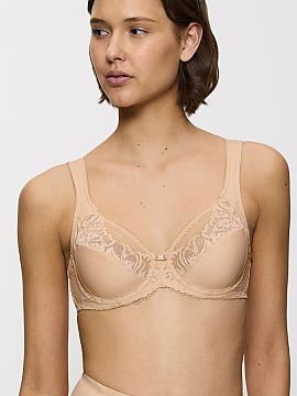 Soft Triumph  Sutienul moale Modern Lace + Cotton W02 10213069-00EP este o combinație de confort zilnic, modelare naturală și eleganță atemporală. C