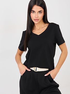 Tricou Rue Paris  Tricoul casual de damă este o propunere universală pentru ziua de zi, care combină confortul cu un stil atemporal. Designul neted și min