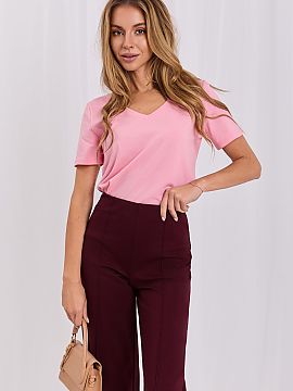 Tricou Rue Paris  Tricoul casual pentru femei este o propunere universală pentru ziua de zi, care combină confortul cu stilul atemporal. Designul neted și 