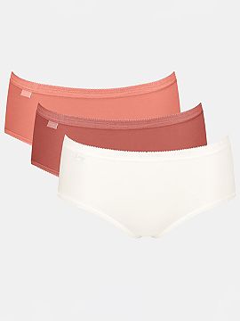 Completă Sloggi  Culotte în 3 pachete Basic Midi 10107163-V021 reprezintă o propunere atemporală pentru femeile care apreciază confortul, durabilitatea �