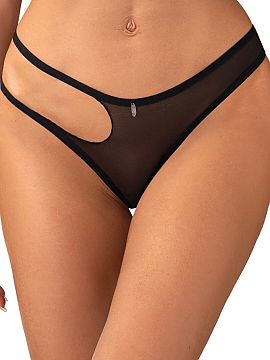 Tanga Obsessive  Saturis Stringuri este o propunere îndrăzneață pentru femeile care apreciază detalii senzuale și designul modern. Realizate dintr-o pl