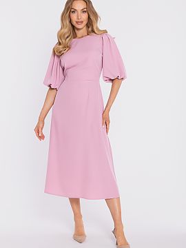 Rochie elegantă Moe  Rochie midi elegantă este o propunere atemporală, care se va potrivi perfect la evenimentele de familie, petreceri, nunți sau întâlniri