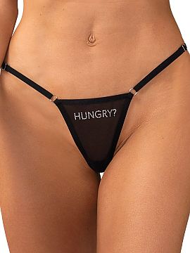 Tanga Obsessive  Stringi Violami Hungry este o propunere pentru femeile care apreciază un design îndrăzneț și o estetică modernă. Realizate dintr-o pl