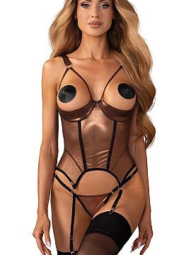 Lenjerie sexy completă Obsessive  Setul Soranna este o combinație unică de eleganță rafinată și design modern, creat special pentru femeile care își doresc să-și su
