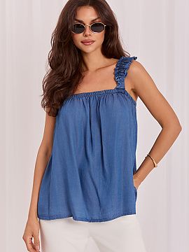 Top Italy Moda  Top stilat de damă într-un caracter casual este o propunere ideală pentru femeile care apreciază confortul și designul minimalist, la m