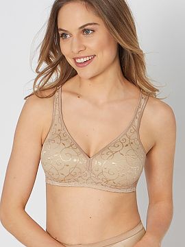 Soft Triumph  Sutienul soft Elegant Cotton 10100175-M001 fără balene este un model care combină modelarea naturală a sânului cu confortul ridicat al 
