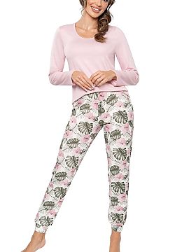 Pijama Donna  Pijama pentru femei Mila este o combinație de confort, eleganță și ușurință plăcută. Realizată din viscoză moale și respirabilă