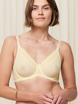 Soft Triumph  Sutienul soft tip minimizer Mirage Spotlight W01 EX 10209644 în culoarea galbenă este o combinație de eleganță, confort și susținere 