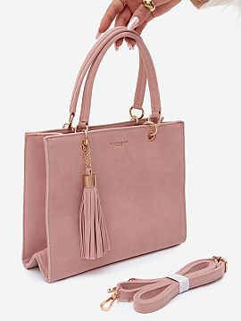 Poşetă de zi Step in style  Geanta de damă tip pungă făcută din imitație de catifea este un accesoriu elegant, care completează perfect atât ținutele de zi cu z