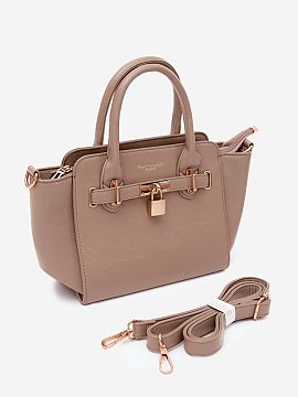 Poşetă de zi Step in style  Geantă de damă de tip pungă făcută din imitație de piele este un accesoriu elegant care combină perfect aspectul stilat cu funcționa