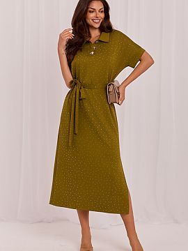 Rochie de zi Lakerta  Rochie midi într-un croi simplu este o alegere excelentă pentru femeile care apreciază eleganța, confortul și stilul atemporal. Realiza