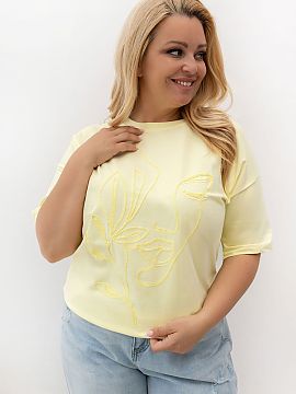 T-shirt marime plus Relevance  Tricou pentru femei de mărime mare este un element de garderobă atemporal care combină confortul purtării cu un accent subtil și femini