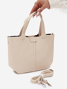 Poşetă de zi Step in style  Geanta din imitație de piele este un accesoriu elegant cu un design clasic, care se potrivește perfect în multe stiluri. Aspectul atempor