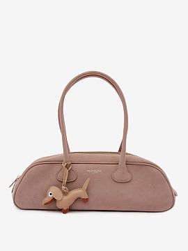 Poşetă de zi Step in style  Geantă tip pungă din piele ecologică de catifea este un accesoriu la modă, care se încadrează perfect în tendințele actuale. Modelul