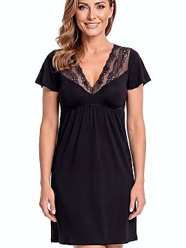 Cămaşă de noapte Donna  Cămașa de noapte Damaris este o propunere elegantă pentru femeile care apreciază confortul, subtilitatea senzuală și calitatea înalt�