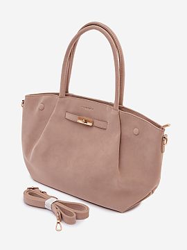 Poşetă de zi Step in style  Geantă de damă tip shopper din imitație de catifea este un accesoriu elegant și spațios, perfect pentru utilizare zilnică. Modelul are