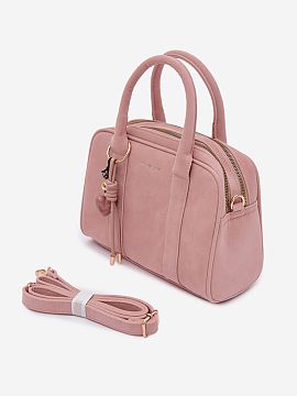 Poşetă de zi Step in style  Geantă de damă tip servietă din piele ecologică de catifea este un accesoriu elegant și funcțional, care se potrivește perfect pentru