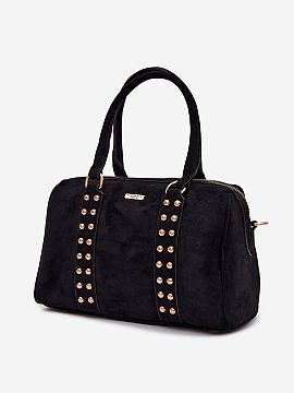 Poşetă de zi Step in style  Geanta mare de damă tip servieta realizată din piele ecologică de catifea este un accesoriu elegant și practic pentru femeile care aprec