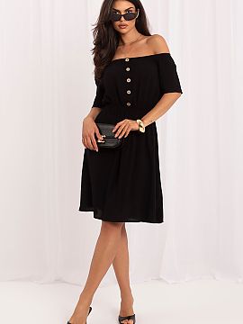Rochie de zi Sublevel  Rochie de vară cu decolteu spaniol este o propunere ideală pentru femeile care apreciază confortul, lejeritatea și stilul atemporal. Mod