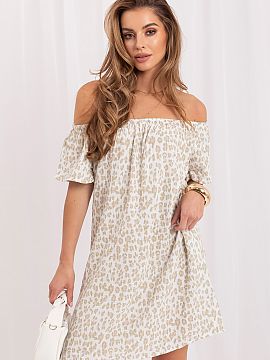 Rochie de zi Sublevel  Rochia de vară oversize cu imprimeu animalier este o propunere pentru femeile care apreciază modelele moderne și croiurile confortabile. 