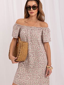 Rochie de zi Sublevel  Rochie de vară oversize cu animal print este o propunere pentru femeile care iubesc modelele moderne și croiurile confortabile. Croiala le