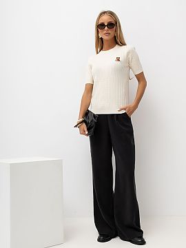 Pulover cu mânecă scurtă Italy Moda