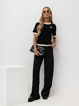 Pulover cu mânecă scurtă Italy Moda