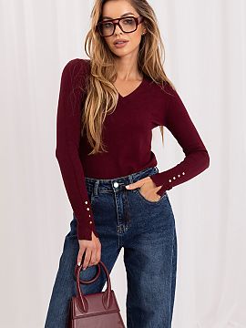 Pulover Italy Moda  Puloverul pentru femei cu decolteu în formă de sirenă este o propunere elegantă și atemporală, care se potrivește perfect atât pentr